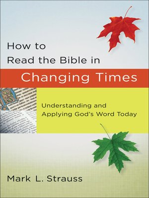 cover image of How to Read the Bible in Changing Times
